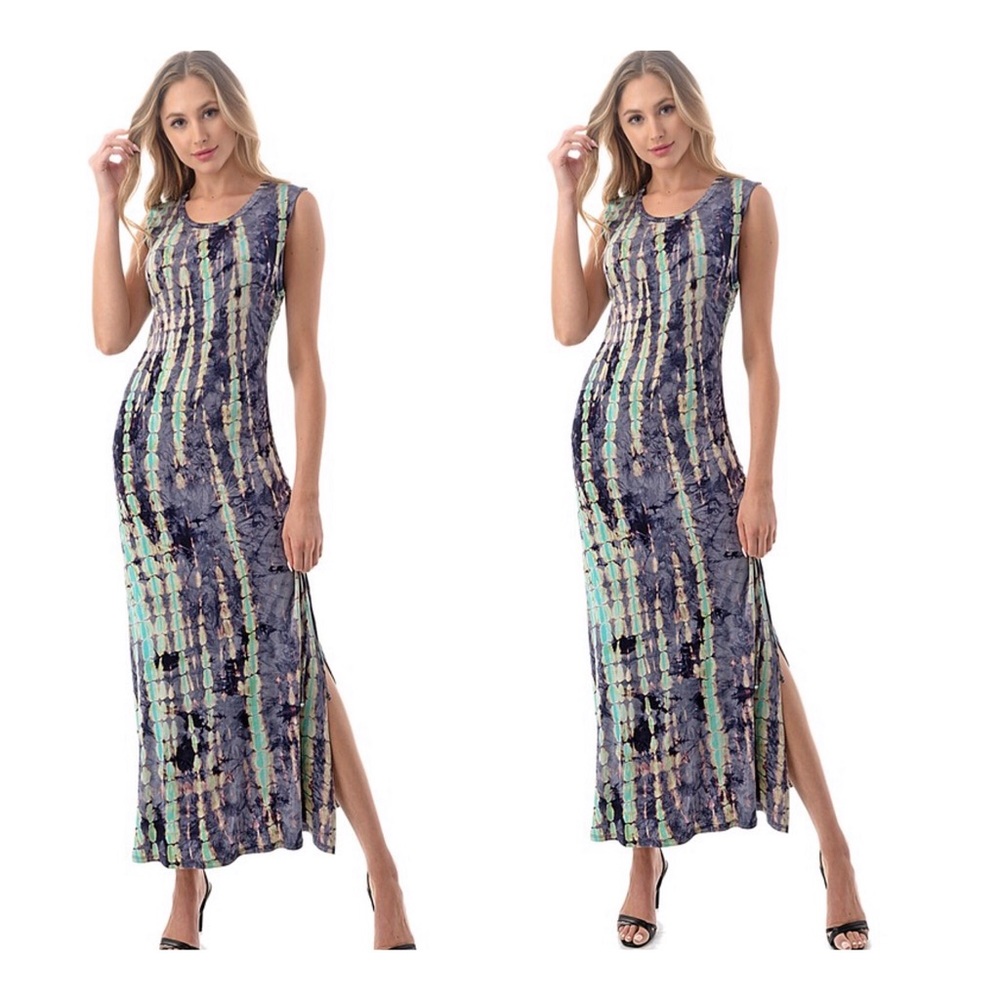 Aqua Maxi Dress